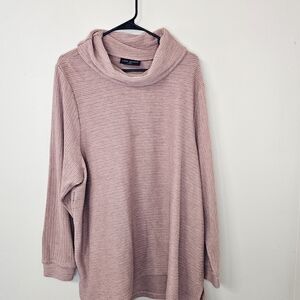 Lane Bryant Cowl Neck Sweater Top | Plus Size 26/28 | Soft Knit Tunic